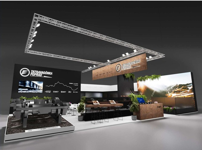 Visualisation of our stand at InnoTrans